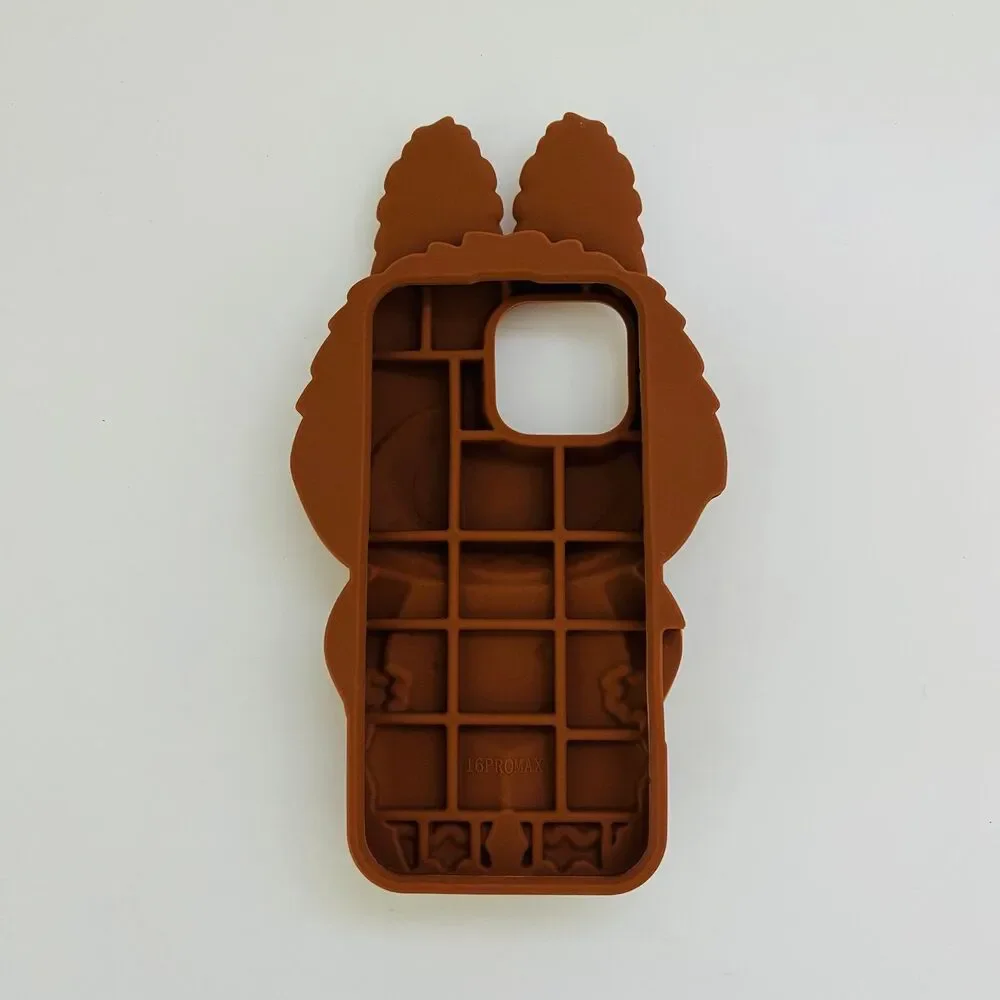 Brown Beige Silicone iPhone 16 Pro Max Case